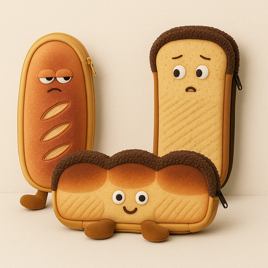 Bread shaped pencil case