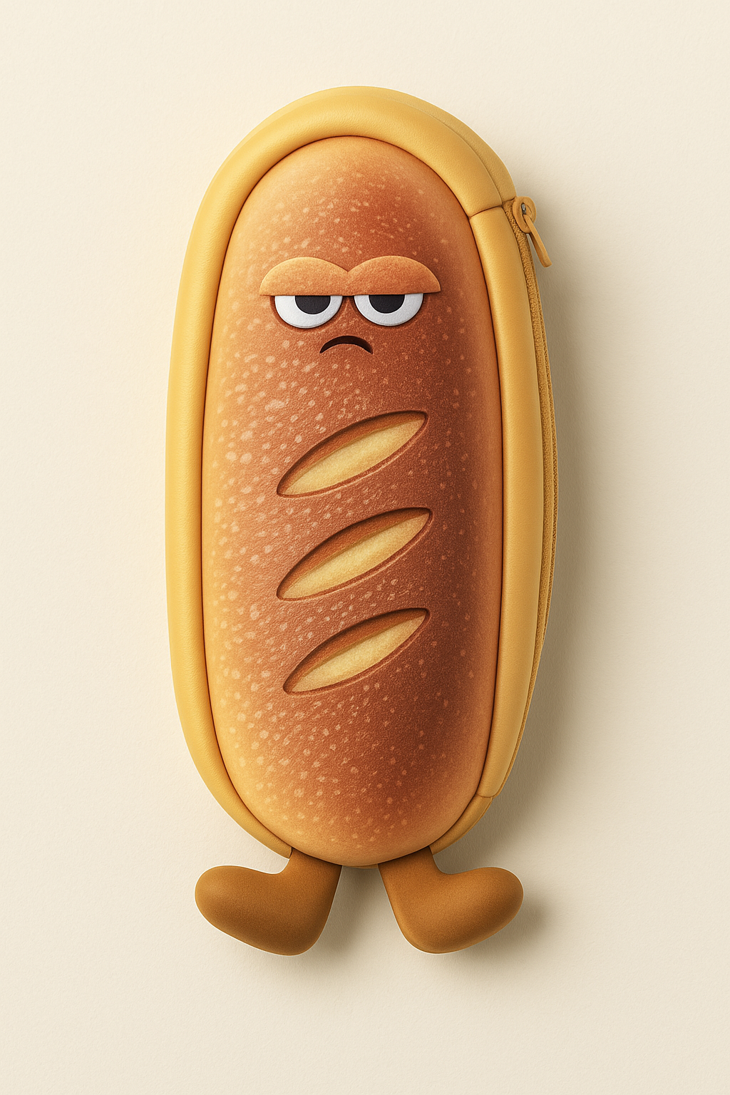 Bread shaped pencil case