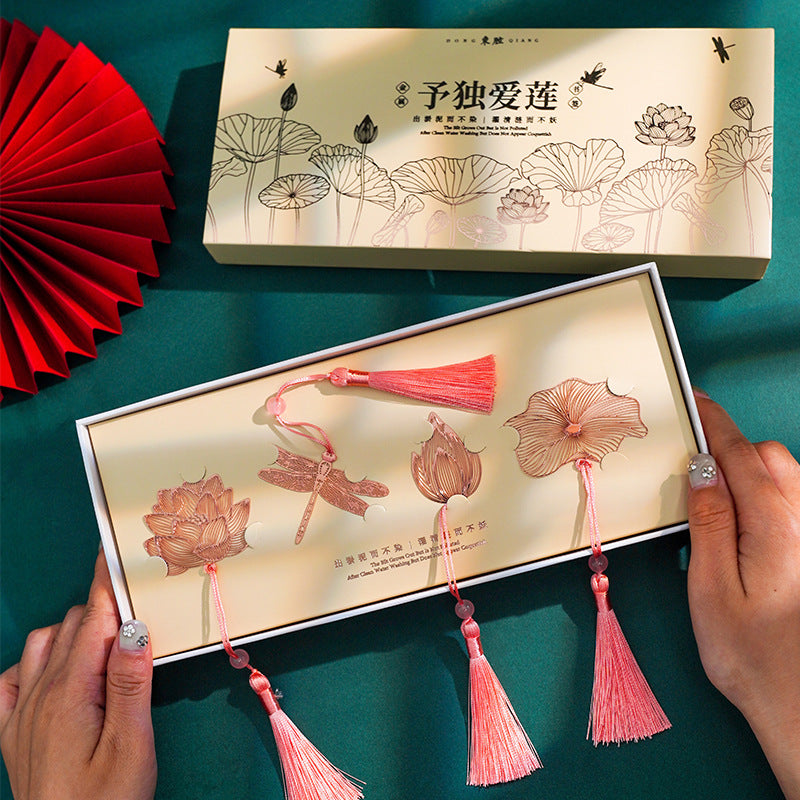 Lotus-themed bookmark