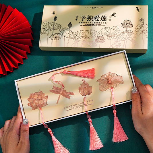Lotus-themed bookmark