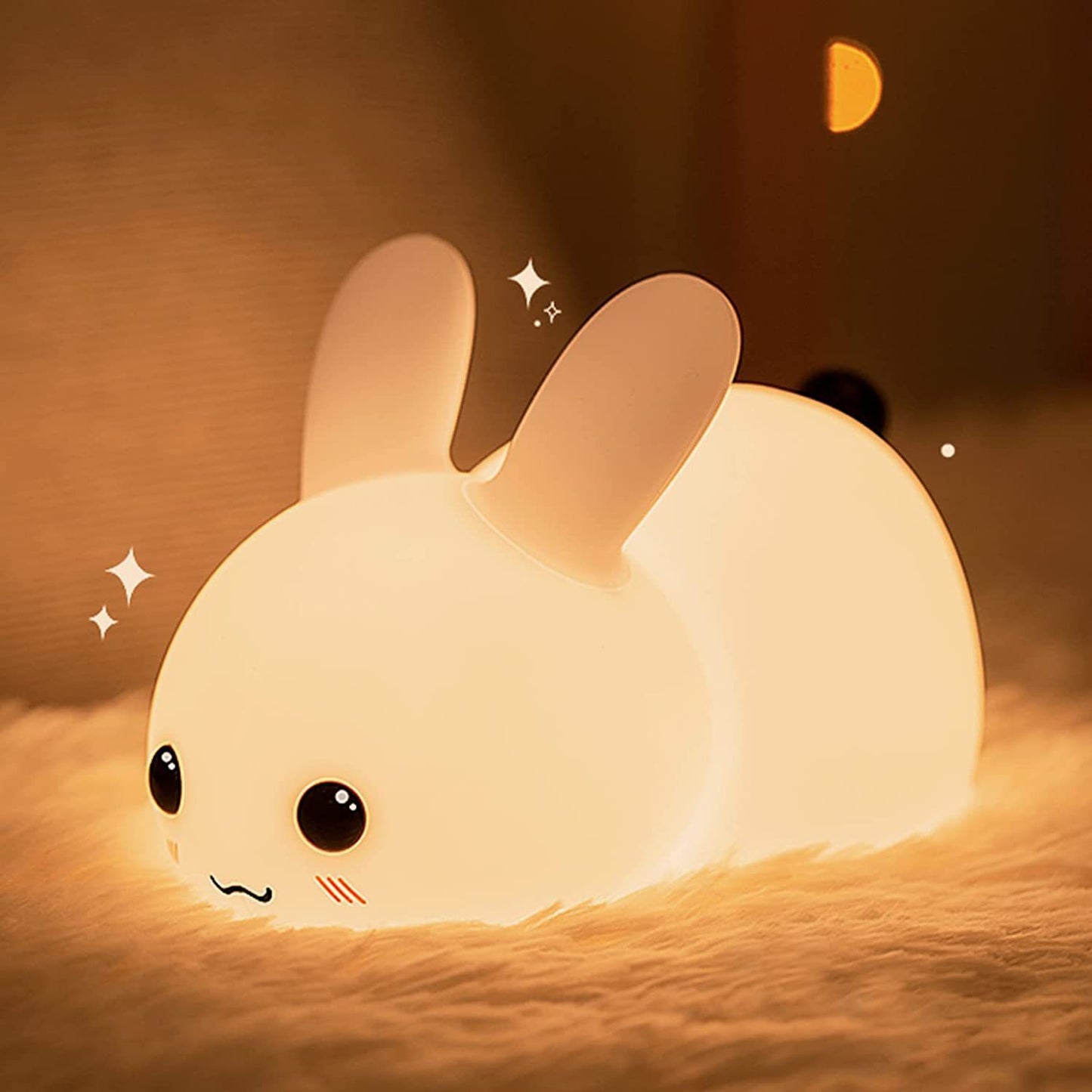Cute bread-shaped night lamp