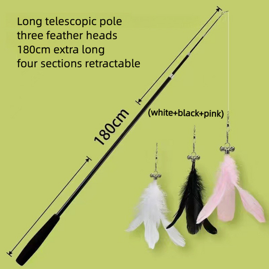 Cat teaser - Fishing rod model