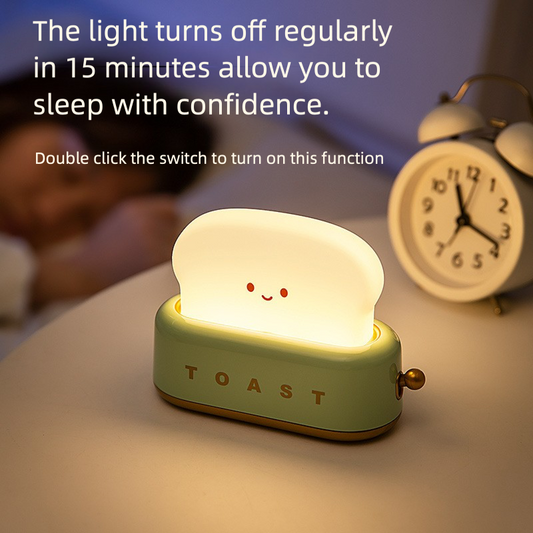 Cute bread-shaped night lamp